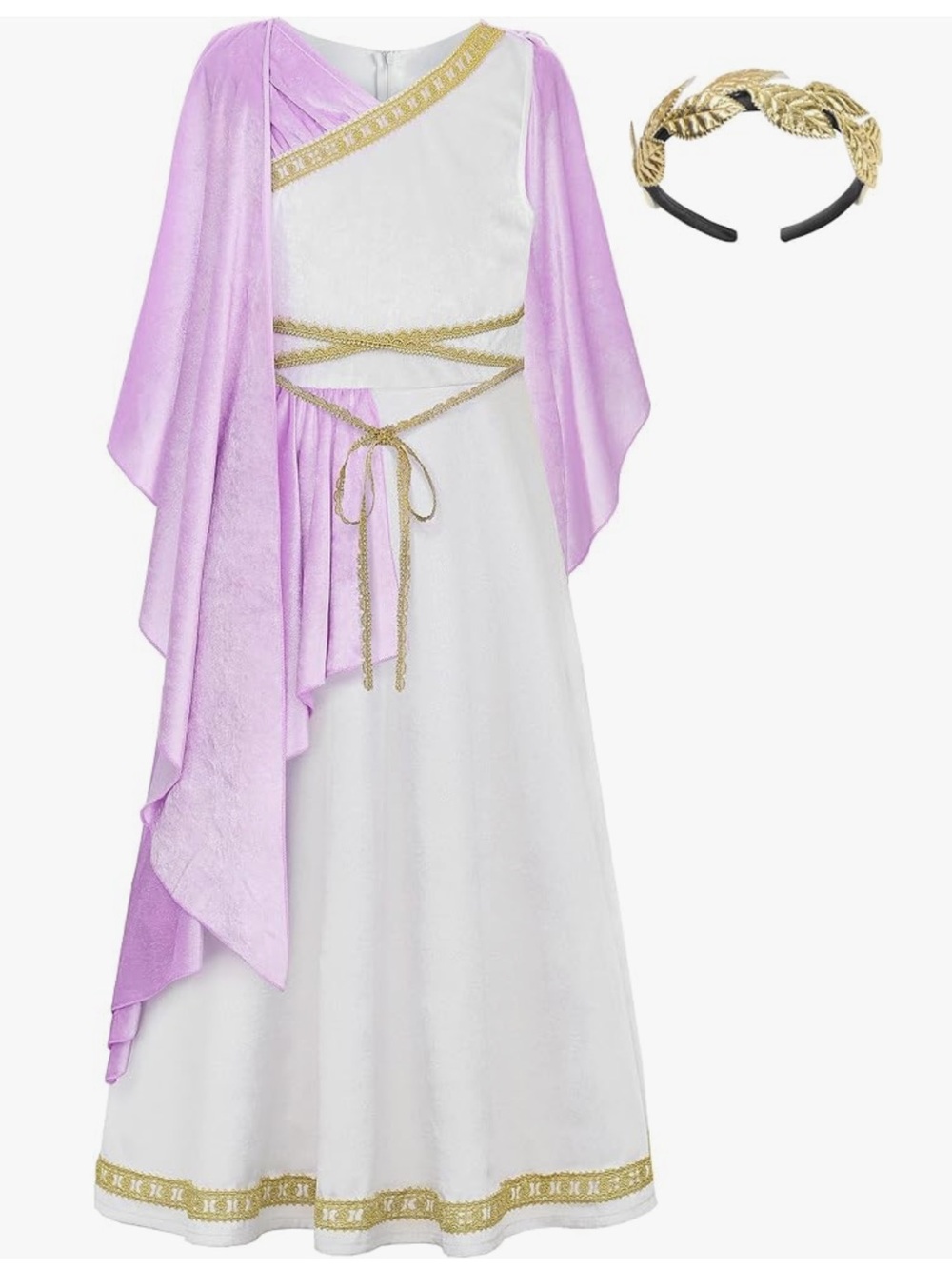 NWOT Girls Greek Goddess Athena Costume Large 10/12